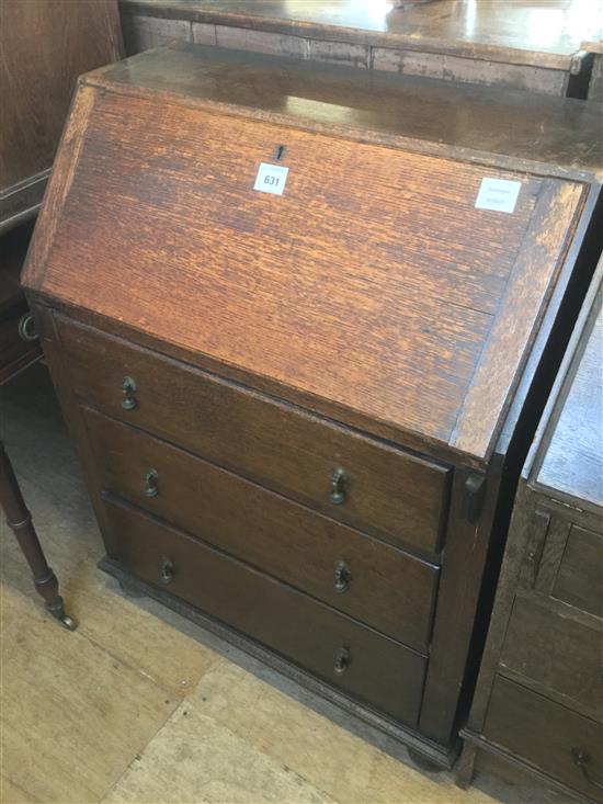 Oak bureau